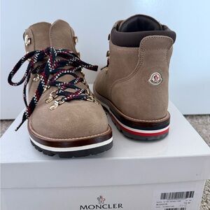 Moncler Blanche Winter Boots Vibram - Tan Shimmer